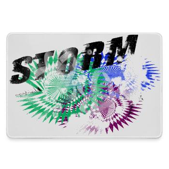 Storm radical - Large Gaming Mouse Mat - grey - Front