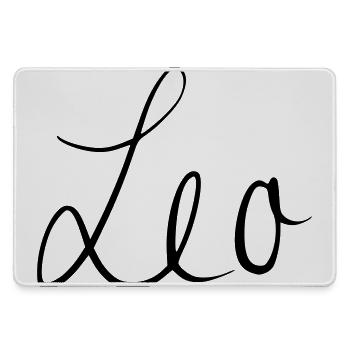Leo - Mousepad groß für Gamer - Grau - Vorne