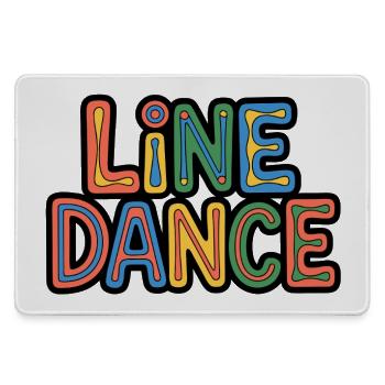 Line Dance Schriftzug für Tänzer & Country Fans - Mousepad groß für Gamer - Grau - Vorne