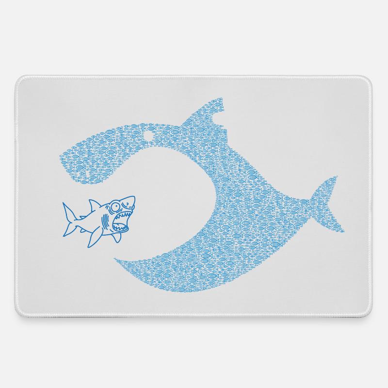 Pececitos Unidos S.I. - Large Gaming Mouse Mat - grey