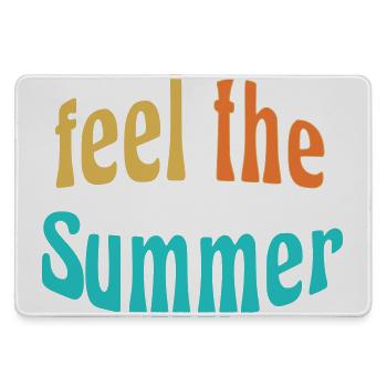 Feel the Summer - Large Gaming Mouse Mat - grey - Front