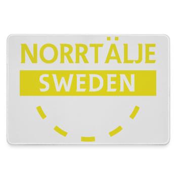 Norrtälje Suède Logo rond - Grand tapis de souris gamer - bruyère - Devant