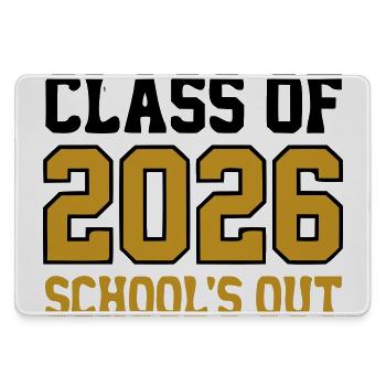 Logo des écoles de la promotion 2026 - Grand tapis de souris gamer - bruyère - Devant