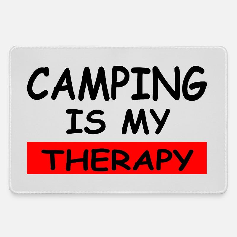 Camping - Large Gaming Mouse Mat - grey