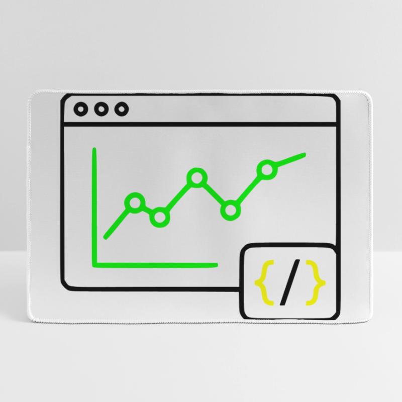 Web Analyse Chart Coding Browser Vektor Mousepad groß für Gamer
