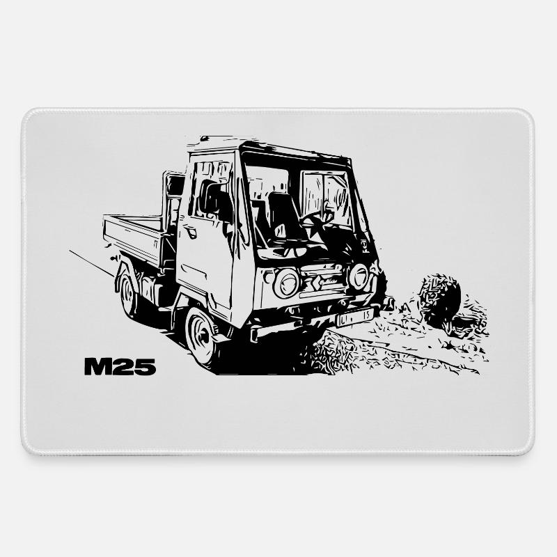 Multicar - Mousepad groß für Gamer - Grau