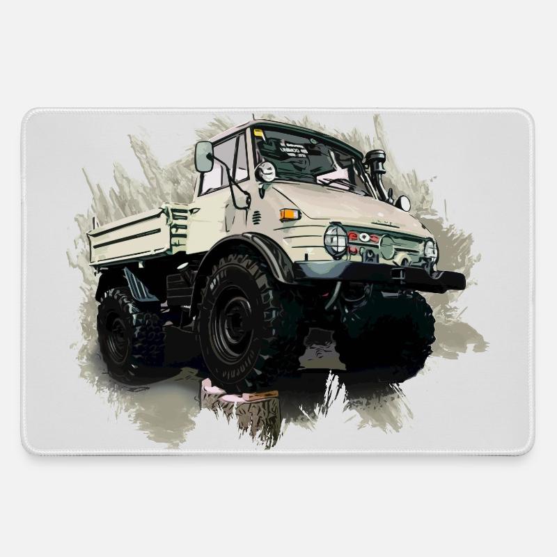 Unimog Oldi - Large Gaming Mouse Mat - grey