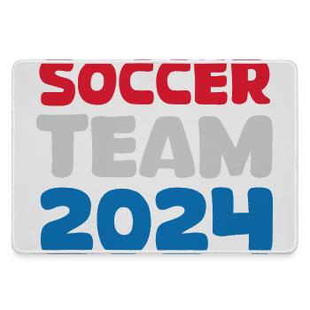 Équipe de football des Pays-Bas 2024 Logo d’icône de fan de football - Grand tapis de souris gamer - bruyère - Devant