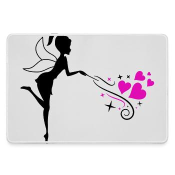 Fairy Elf Spell - Large Gaming Mouse Mat - grey - Front