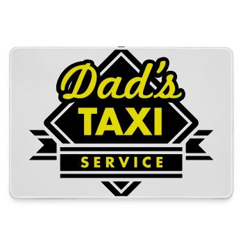 Dad's Taxi Service - Mousepad groß für Gamer - Grau - Vorne