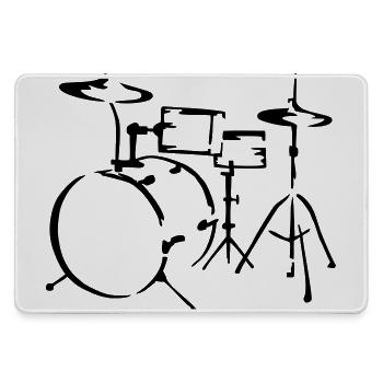drum - Large Gaming Mouse Mat - grey - Front