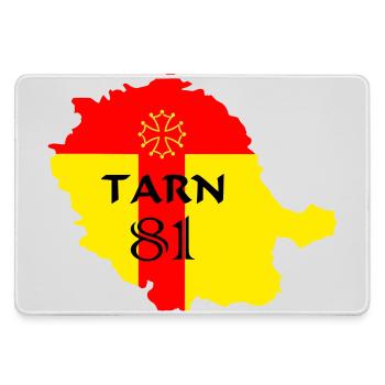 Tarn 81 - Mousepad groß für Gamer - Grau - Vorne