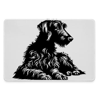 Scottish Deerhound - Large Gaming Mouse Mat - grey - Front