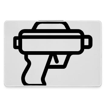Wasserpistole - Mousepad groß für Gamer - Grau - Vorne