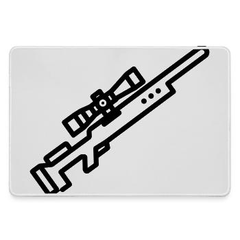 sniper - Large Gaming Mouse Mat - grey - Front