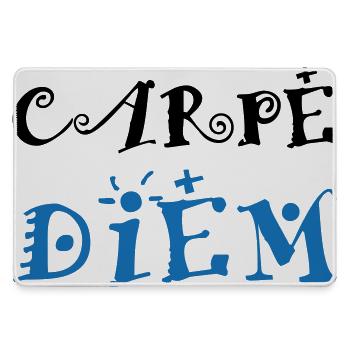 Carpe Diem - Large Gaming Mouse Mat - grey - Front