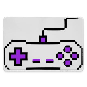 Retro Gamepad Controller Gamer - Large Gaming Mouse Mat - grey - Front