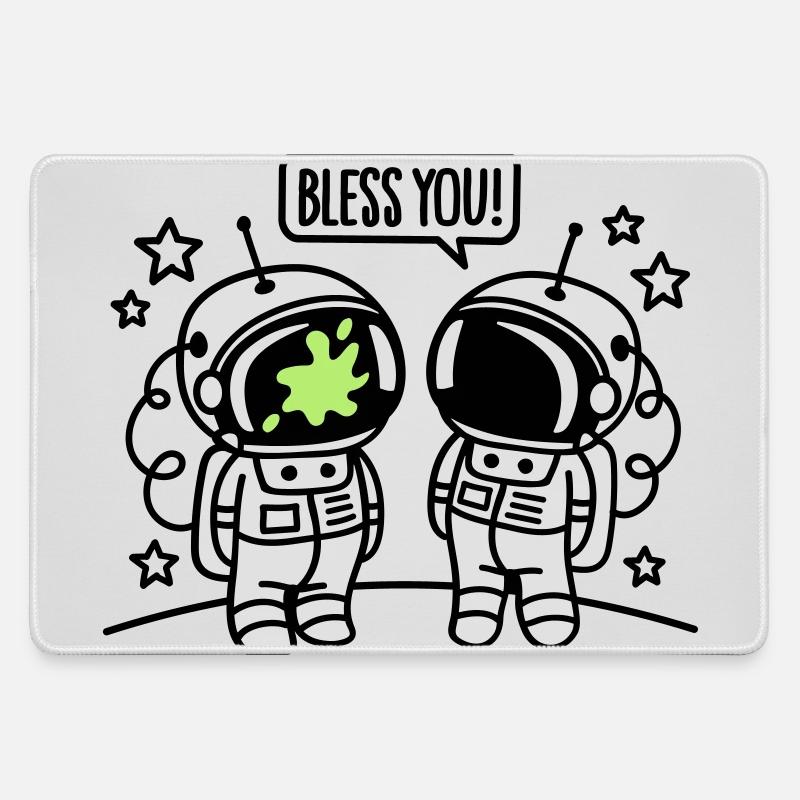 Bless you! - Large Gaming Mouse Mat - grey