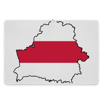 Silhouette of Belarus - Mousepad groß für Gamer - Grau - Vorne
