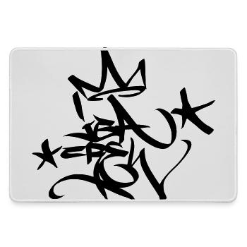Graffiti Tag JGA Crew King 02 1C - Mousepad groß für Gamer - Grau - Vorne