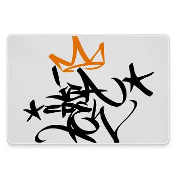 Graffiti Tag JGA Crew King 02 2C - Mousepad groß für Gamer - Grau - Vorne