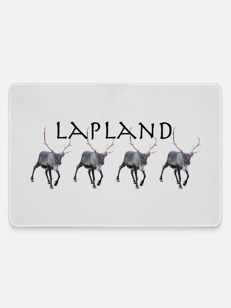 Lappland - Mousepad groß für Gamer - Grau