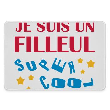 Parrain / Marraine / Filleule / Filleul / Baptême - Grand tapis de souris gamer - bruyère - Devant