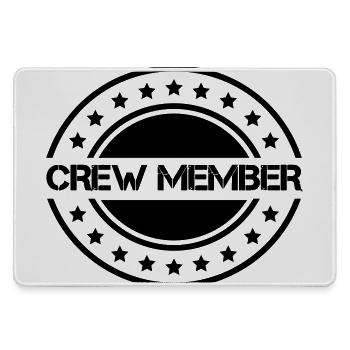 crew_member_sterne - Large Gaming Mouse Mat - grey - Front