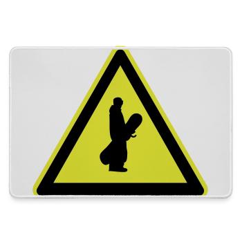 Snowboard plate - Large Gaming Mouse Mat - grey - Front