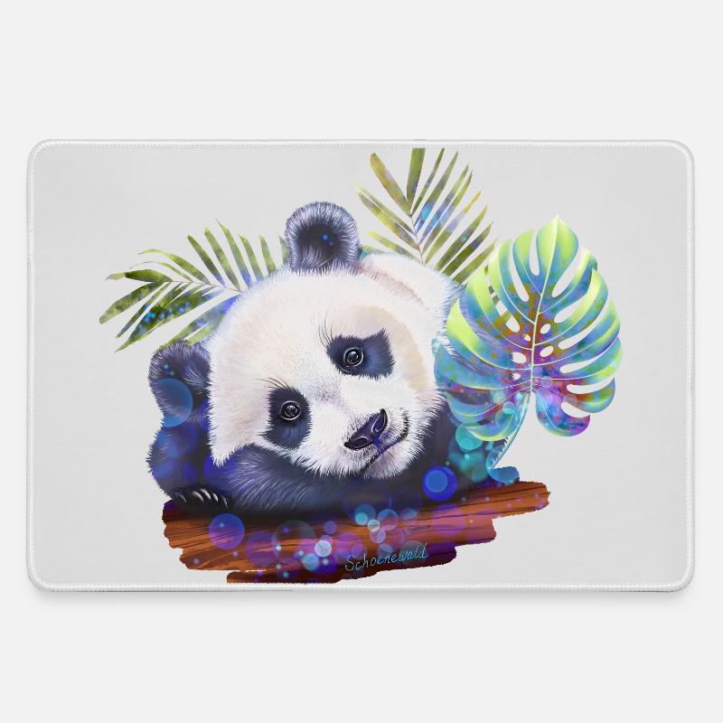 Panda - Large Gaming Mouse Mat - grey