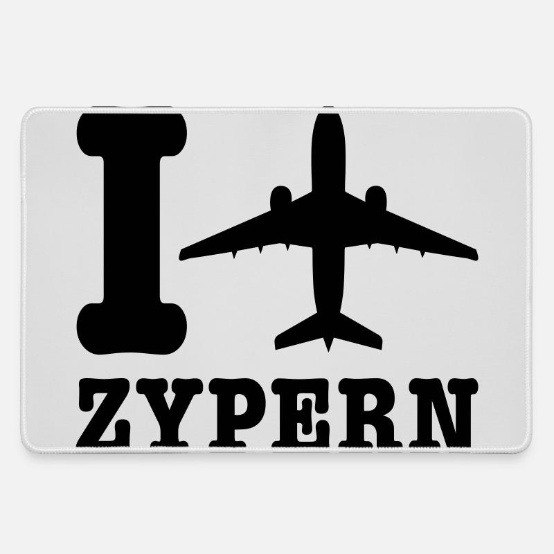 Cyprus Holidays - Large Gaming Mouse Mat - grey