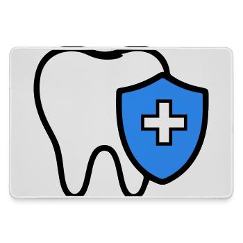 Icône de la dent dentiste - Grand tapis de souris gamer - bruyère - Devant