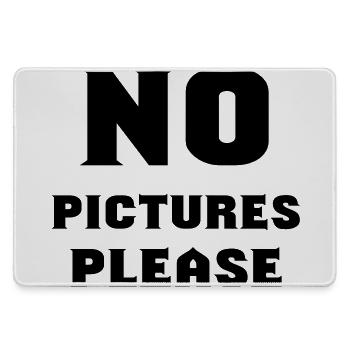 no pictures please - Large Gaming Mouse Mat - grey - Front