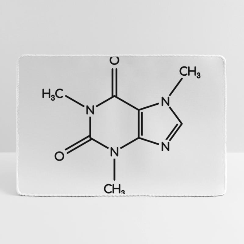 Caffeine Molecule - Structural Formula Large Gaming Mouse Mat
