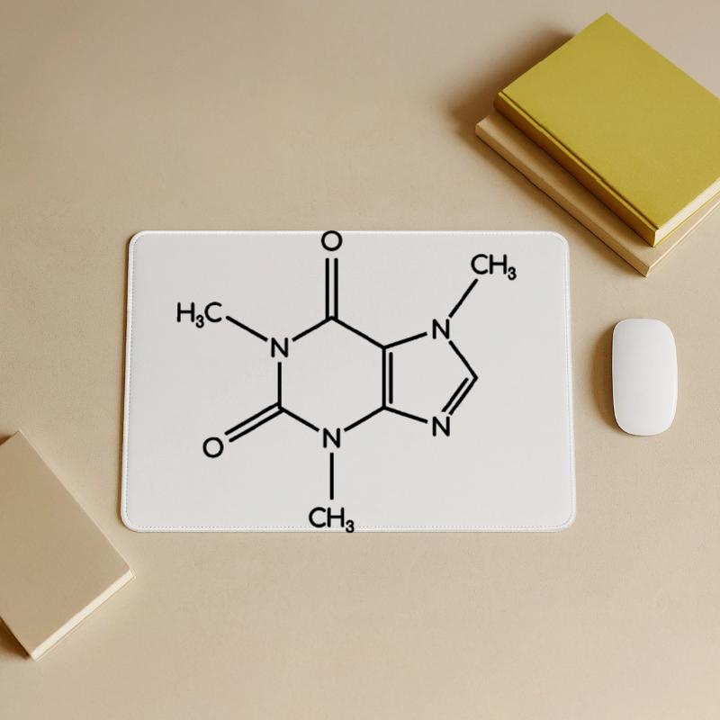 Caffeine Molecule - Structural Formula Large Gaming Mouse Mat