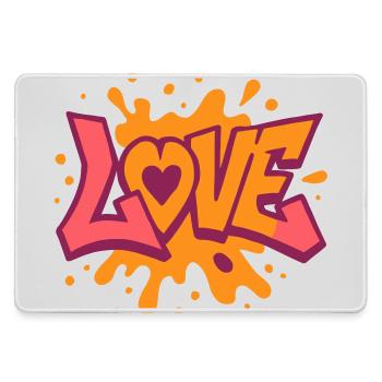 Amour - Cœur - Saint Valentin - Mariage - Grand tapis de souris gamer - bruyère - Devant