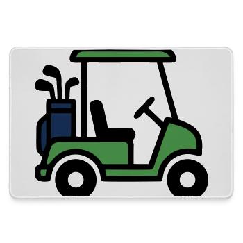 Golfcart Golfauto Golfsport Golfclub Herren - Mousepad groß für Gamer - Grau - Vorne