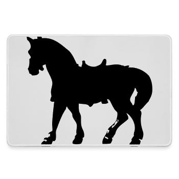 Horse - Large Gaming Mouse Mat - grey - Front