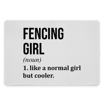 Fencing - Large Gaming Mouse Mat - grey - Front