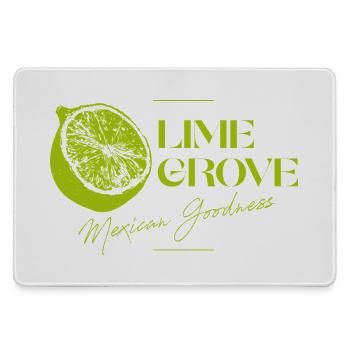 Lime Grove Logo de la bonté mexicaine - Grand tapis de souris gamer - bruyère - Devant
