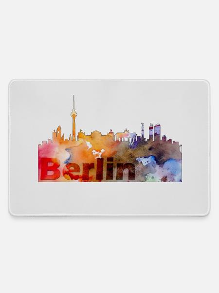 Berlin - Mousepad groß für Gamer - Grau