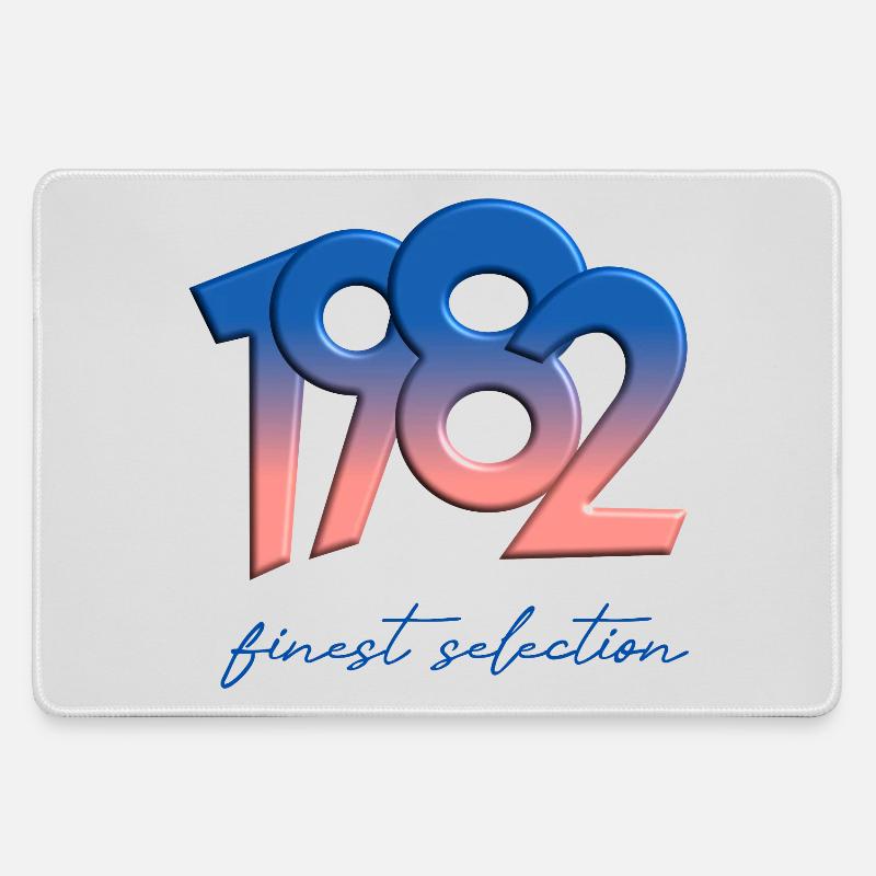 1982 - finest selection - Large Gaming Mouse Mat - grey