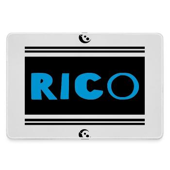 Rico - Mousepad groß für Gamer - Grau - Vorne