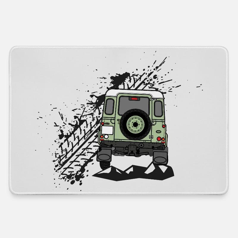 Defender Splash Rear - Large Gaming Mouse Mat - grey