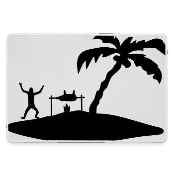 grillen tanzen speise insel - Mousepad groß für Gamer - Grau - Vorne