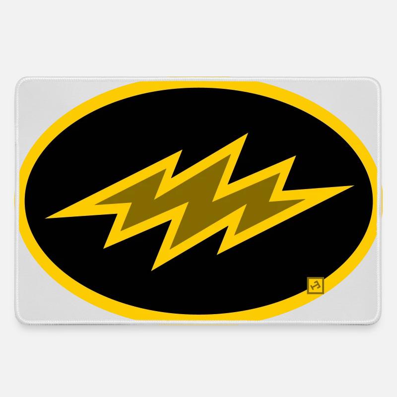 bolt - Large Gaming Mouse Mat - grey