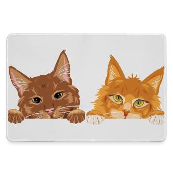 Peeking_cute_two_ginger_cats - Grand tapis de souris gamer - bruyère - Devant