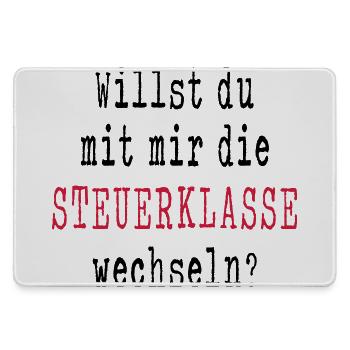 Heiratsantrag Verlobung Antrag Hochzeit Freundin - Mousepad groß für Gamer - Grau - Vorne
