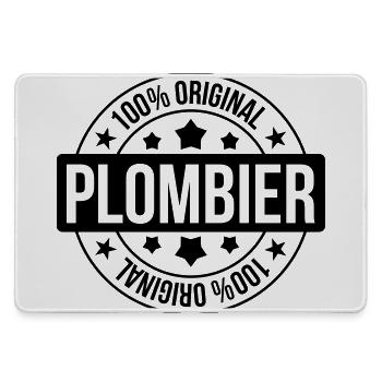 Plombier - Grand tapis de souris gamer - bruyère - Devant