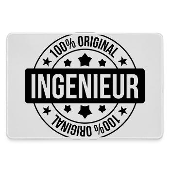 Ingenieur - Mousepad groß für Gamer - Grau - Vorne